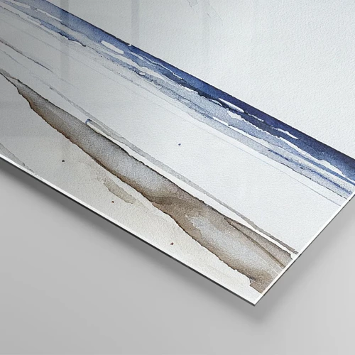 Glastavla - Bild på glas - Samtal med havet - 100x40 cm