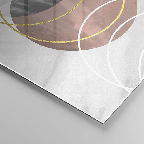 Glastavla - Bild på glas - Sfärernas musik - 50x50 cm