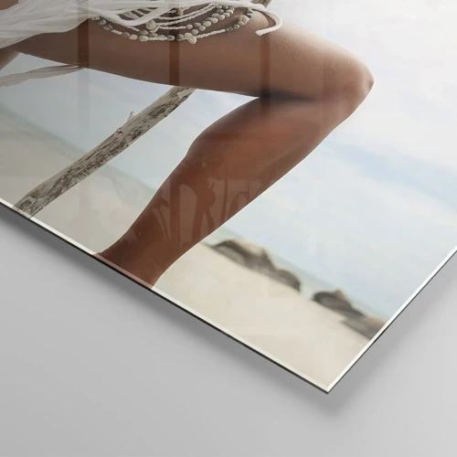 Glastavla - Bild på glas - Solens prästinna - 120x50 cm