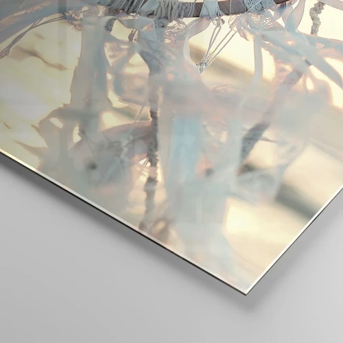 Glastavla - Bild på glas - Spetstotem - 120x80 cm