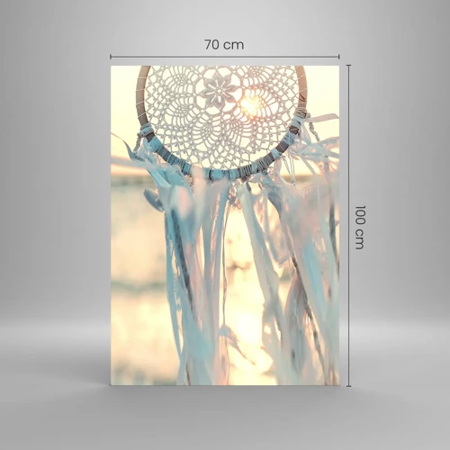 Glastavla - Bild på glas - Spetstotem - 70x100 cm