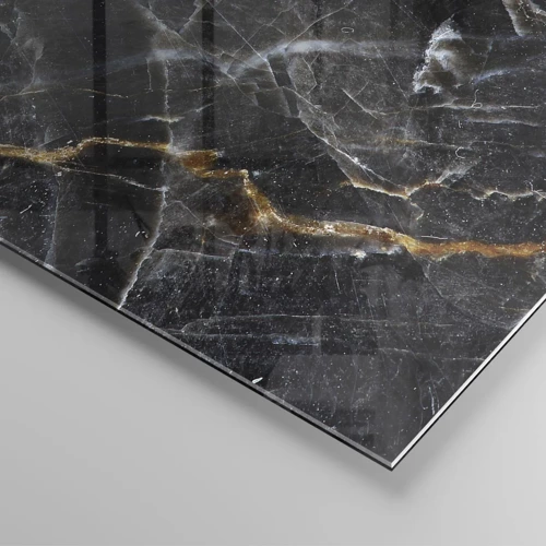 Glastavla - Bild på glas - Stenens interna liv - 120x50 cm