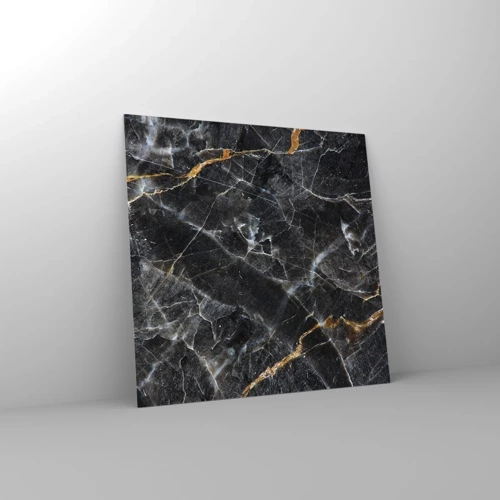 Glastavla - Bild på glas - Stenens interna liv - 30x30 cm