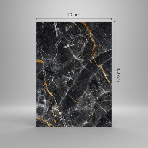 Glastavla - Bild på glas - Stenens interna liv - 70x100 cm