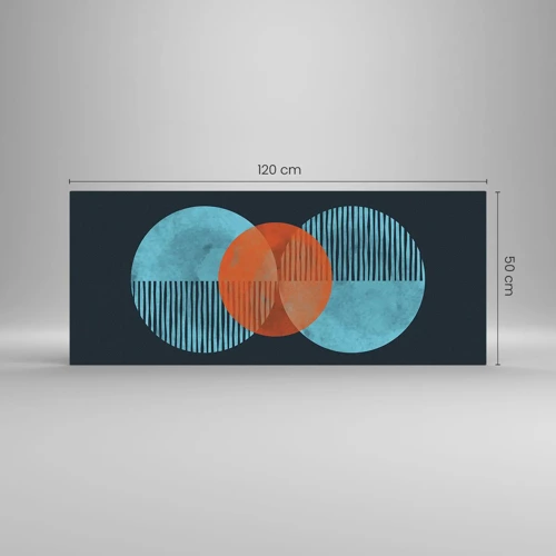 Glastavla - Bild på glas - Symmetrisk komposition - 120x50 cm