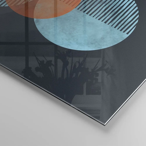 Glastavla - Bild på glas - Symmetrisk komposition - 60x60 cm