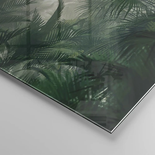 Glastavla - Bild på glas - Tropisk hemlighet - 100x40 cm