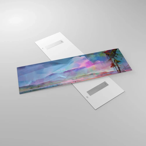 Glastavla - Bild på glas - Under en vänlig himmel - 160x50 cm
