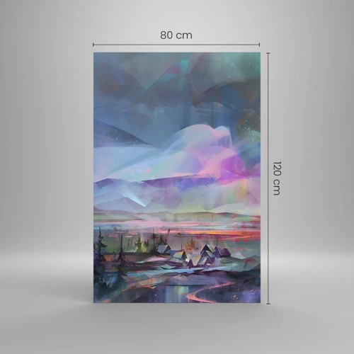Glastavla - Bild på glas - Under en vänlig himmel - 80x120 cm