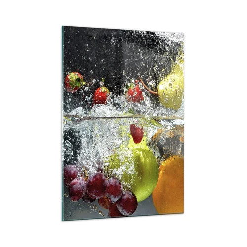 Glastavla - Bild på glas - Uppfriskande frukt - 50x70 cm