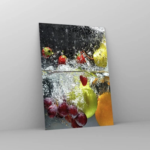 Glastavla - Bild på glas - Uppfriskande frukt - 50x70 cm