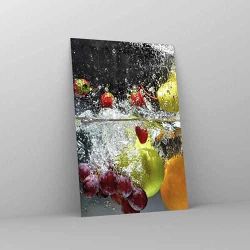 Glastavla - Bild på glas - Uppfriskande frukt - 80x120 cm