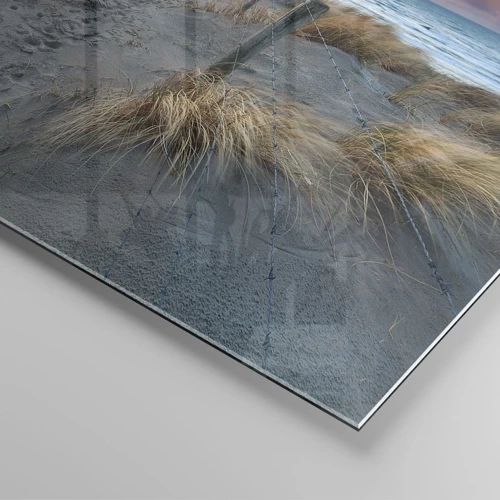 Glastavla - Bild på glas - Utspilld skenregnbåge... - 120x50 cm