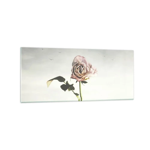 Glastavla - Bild på glas - Vårens välkomst - 120x50 cm