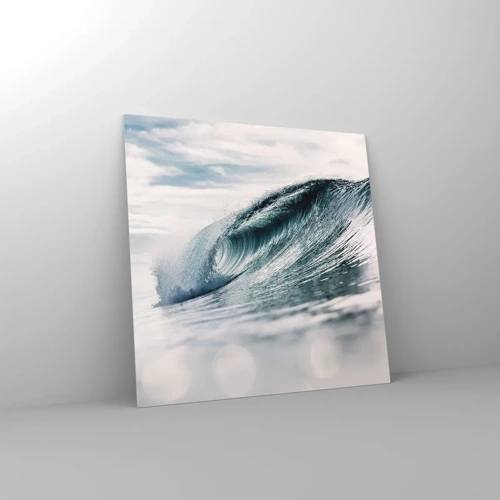 Glastavla - Bild på glas - Vattentopp - 50x50 cm