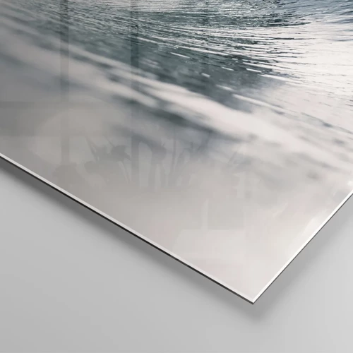 Glastavla - Bild på glas - Vattentopp - 70x70 cm