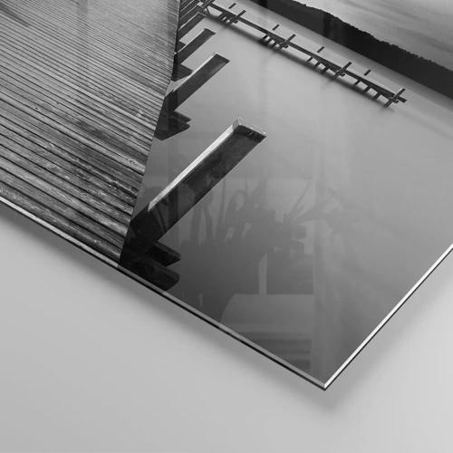 Glastavla - Bild på glas - Vattnet - lugnet - 30x30 cm