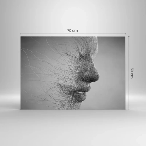 Glastavla - Bild på glas - Vindens ande - 70x50 cm