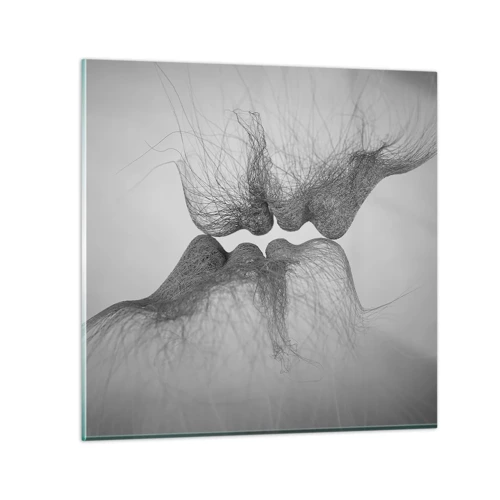 Glastavla - Bild på glas - Vindens kyss - 70x70 cm