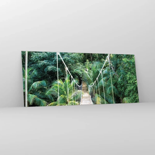 Glastavla - Bild på glas - Welcome to the jungle! - 120x50 cm