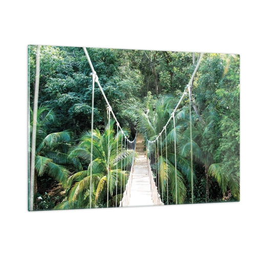 Glastavla - Bild på glas - Welcome to the jungle! - 120x80 cm