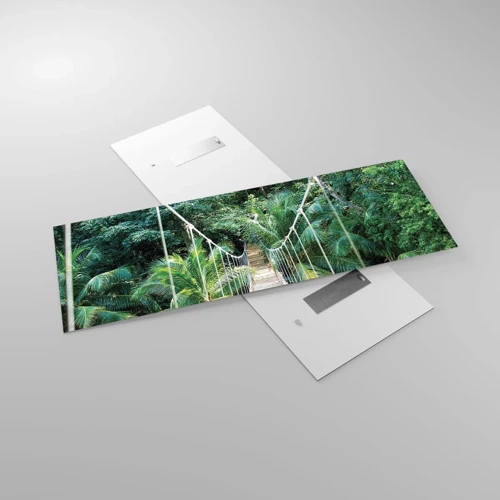 Glastavla - Bild på glas - Welcome to the jungle! - 140x50 cm