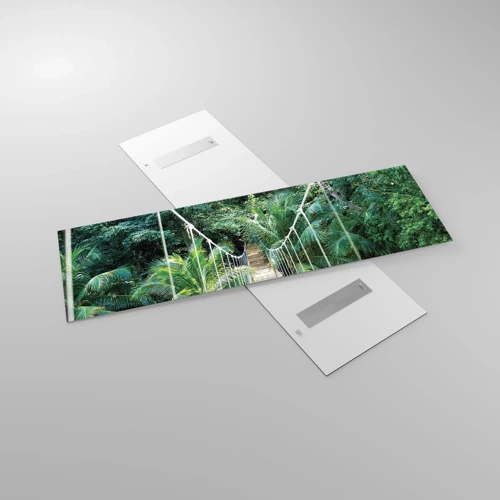 Glastavla - Bild på glas - Welcome to the jungle! - 160x50 cm
