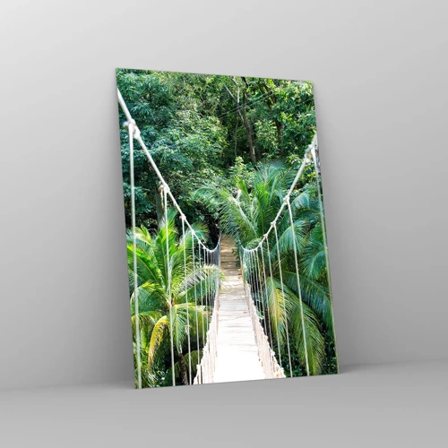 Glastavla - Bild på glas - Welcome to the jungle! - 50x70 cm