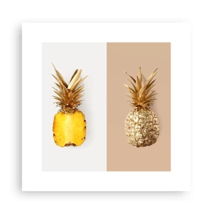 Affisch - Ananas för oss - 30x30 cm