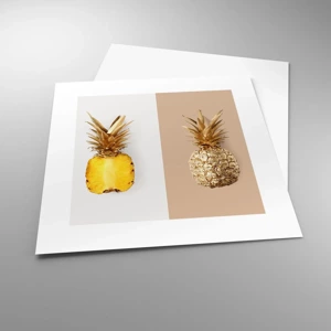 Affisch - Ananas för oss - 30x30 cm