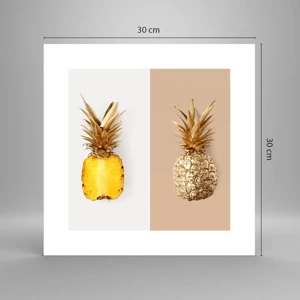 Affisch - Ananas för oss - 30x30 cm