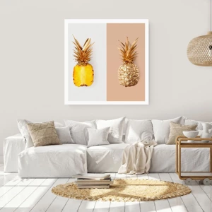 Affisch - Ananas för oss - 30x30 cm