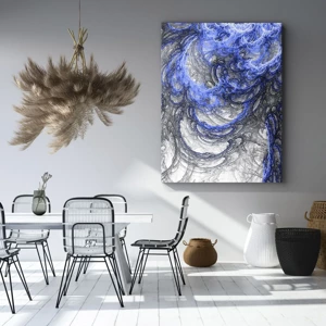 Canvastavla - Bild på duk - Vågens födsel - 55x100 cm